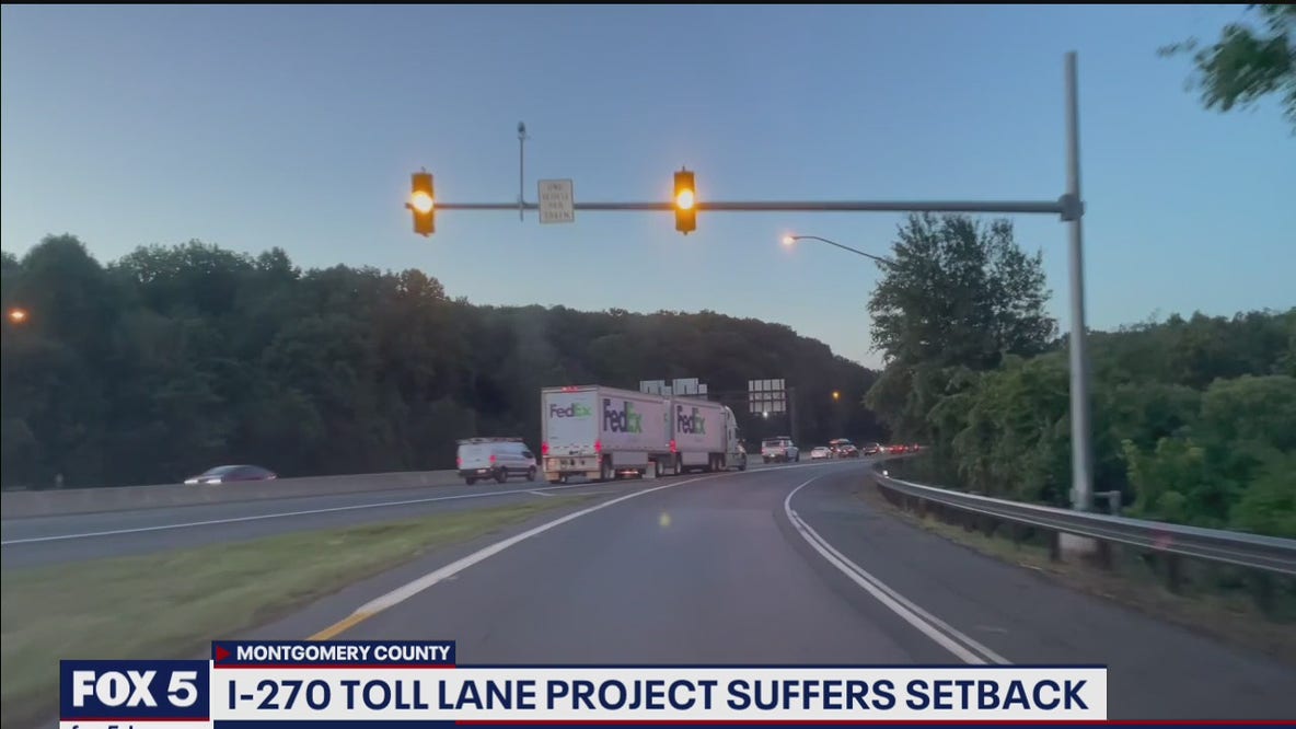 Interstate-270 toll lane project in Maryland suffers major setback